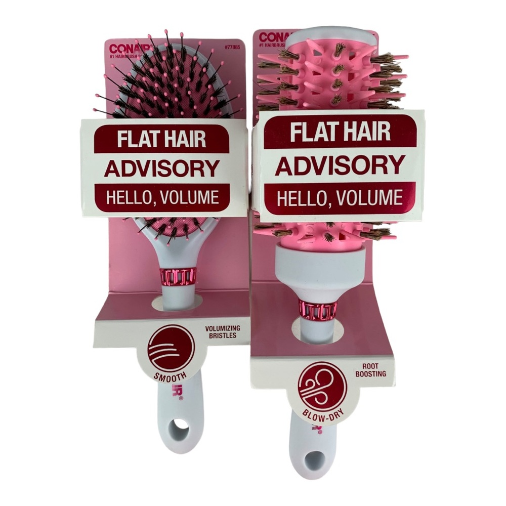 Conair Flat Hair Advisory Hairbrush Set